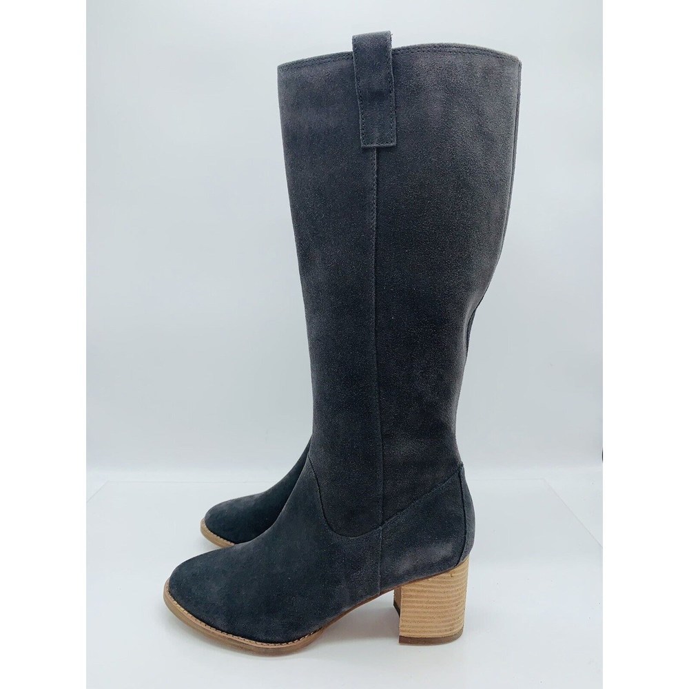 Aqua College Women's Natalya Waterproof Knee High Boots Dark Grey Suede US 11M - Picture 4 of 10